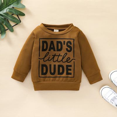 Boys Dads Little Dude Sweatshirt Top