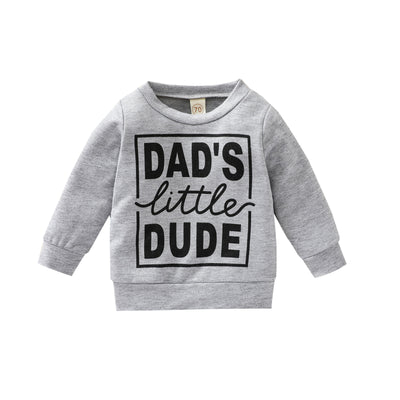 Boys Dads Little Dude Sweatshirt Top