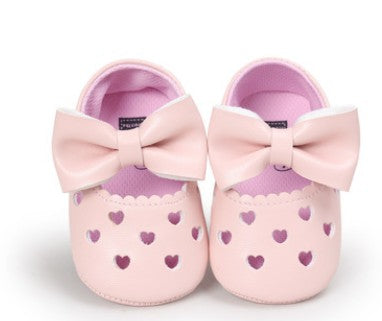 My0-1 love old toddler shoes embroidered bow shoes on behalf of a baby indoor soft bottom baby shoes