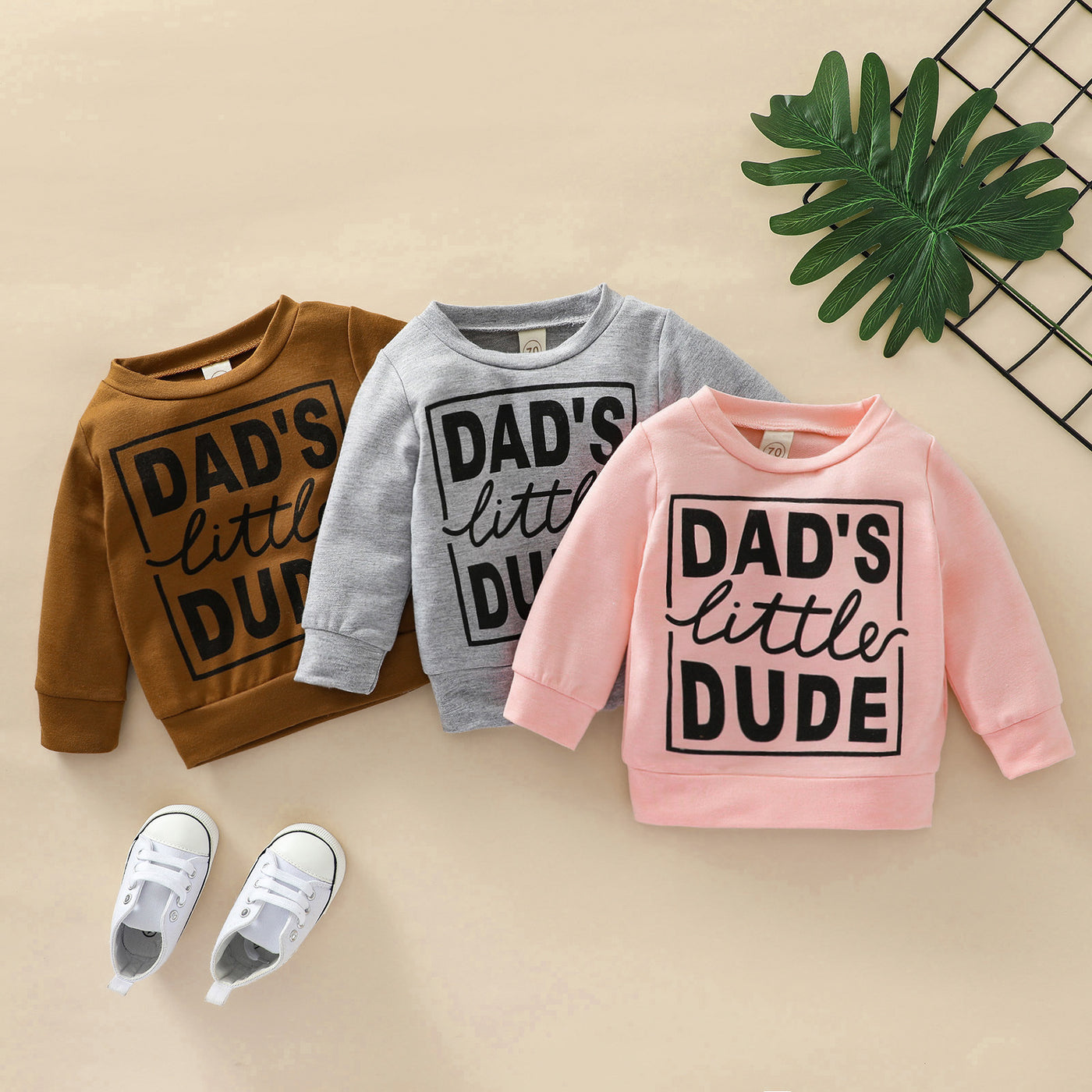 Boys Dads Little Dude Sweatshirt Top