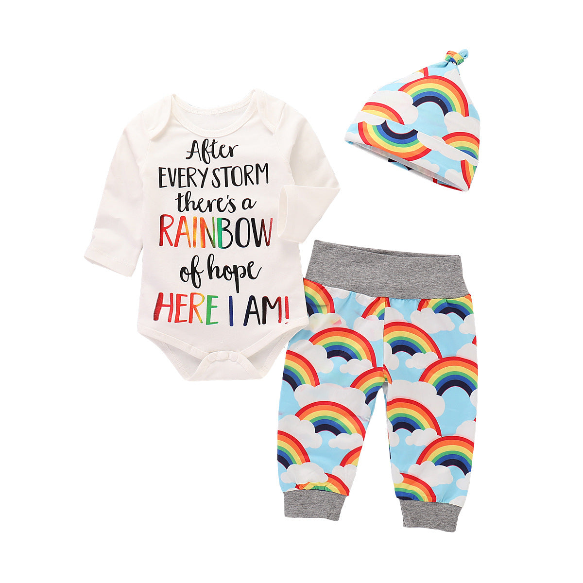 Unisex Rainbow Baby set