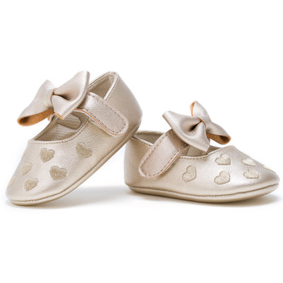 My0-1 love old toddler shoes embroidered bow shoes on behalf of a baby indoor soft bottom baby shoes