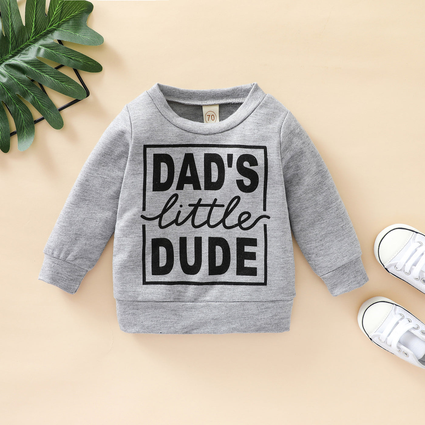 Boys Dads Little Dude Sweatshirt Top