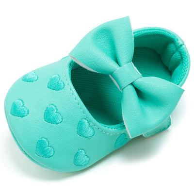 My0-1 love old toddler shoes embroidered bow shoes on behalf of a baby indoor soft bottom baby shoes