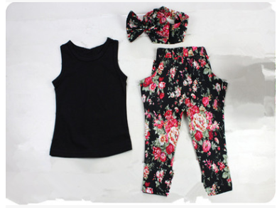 American Girl Floral Set