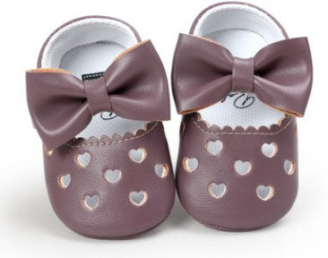 My0-1 love old toddler shoes embroidered bow shoes on behalf of a baby indoor soft bottom baby shoes