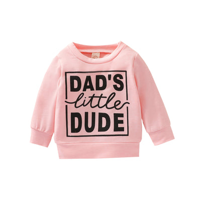 Boys Dads Little Dude Sweatshirt Top