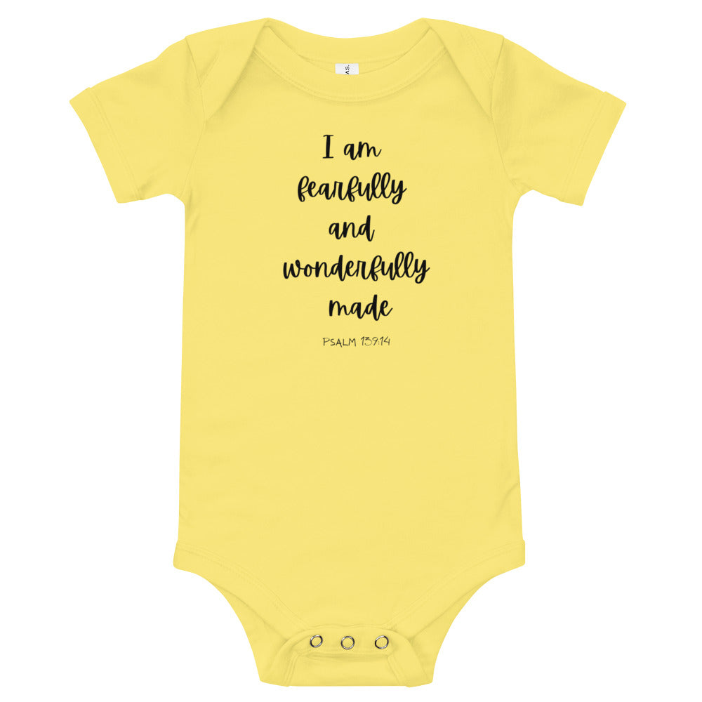 Fearfully & Wonderfully Made Onesie