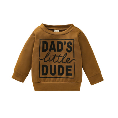 Boys Dads Little Dude Sweatshirt Top